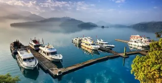 Taiwan Taipei sun moon lake Zhengbin Port Color Houses - ทัวร์ไต้หวัน ไทเป ล่องเรือทะเลสาบสุริยันจันทราและหมู่บ้านชาวประมงหลากสี