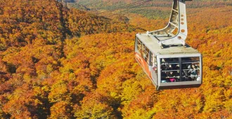 Japan Hokkaido Hakodate Noboribetsu Autumn Cooling - ทัวร์ญี่ปุ่น ฮอกไกโด ฮาโกดาเตะ โนโบริเบทสึ นั่งกระเช้าอุสึซันชมใบไม้เปลี่ยนสีและหุบเขานรกจิโกกุดานิ