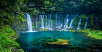 Japan Osaka Nagoya Shiraito Falls Nabana no Sato - ทัวร์ญี่ปุ่น โอซาก้า นาโกย่า เที่ยวน้ำตกชิราอิโตะและชมการแสดงไฟนาบะนาโนะ ซาโตะ