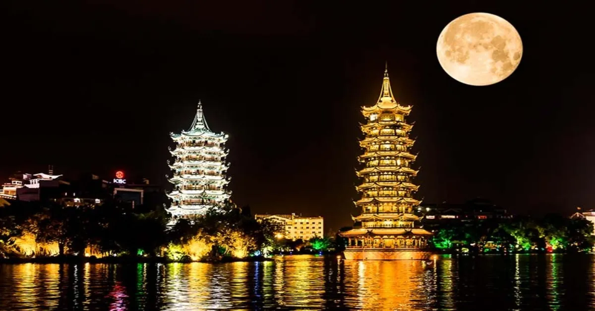 China Nanning Guilin Silver and Golden Pagodas Historic Daxu Ancient Town - ทัวร์จีน หนานหนิง กุ้ยหลิน  เจดีย์เงินเจดีย์ทอง เมืองโบราณต้าซวี