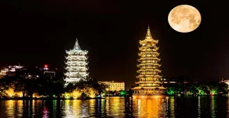 China Nanning Guilin Silver and Golden Pagodas Historic Daxu Ancient Town - ทัวร์จีน หนานหนิง กุ้ยหลิน  เจดีย์เงินเจดีย์ทอง เมืองโบราณต้าซวี