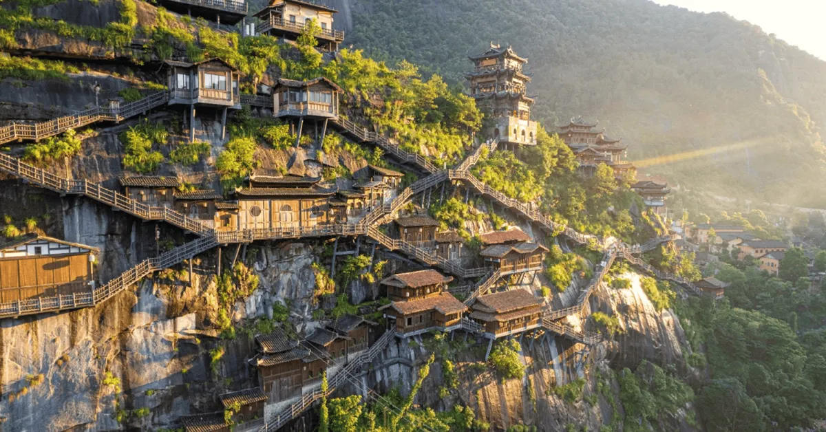 China Wuyuan Nanchang Wangxiangu Valley - ทัวร์จีน อู้หยวน หนานชาง พักหุบเขาเทวดาวั้งเซียนกู่ 1 คืน (ไม่ลงร้าน) 