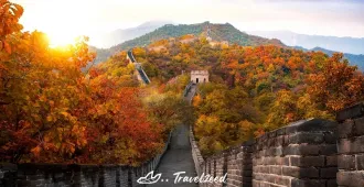 China Beijing Great Wall of China Autumn - ทัวร์จีน ปักกิ่ง กำเเพงเมืองจีนและพระราชวังกู้กง ใบไม้เปลี่ยนสี (ไม่ลงร้าน) 