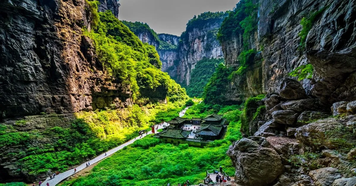 China Chengdu Chongqing Siguniangshan  Wulong Karst - ทัวร์จีน เฉิงตู ฉงชิ่ง สี่ดรุณี หลุมฟ้าสะพานสวรรค์ (ไม่ลงร้าน)