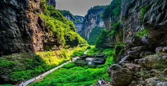 China Chengdu Chongqing Siguniangshan  Wulong Karst - ทัวร์จีน เฉิงตู ฉงชิ่ง สี่ดรุณี หลุมฟ้าสะพานสวรรค์ (ไม่ลงร้าน) 