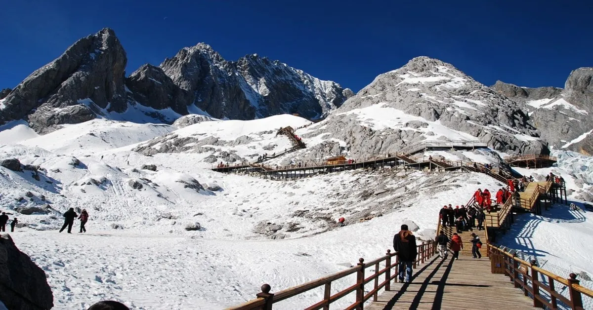 China Kunming Dali Lijiang Jade Dragon Snow Mountain - ทัวร์จีน คุนหมิง ต้าหลี่ ลี่เจียง พิชิตภูเขาหิมะมังกรหยกและหุบเขาน้ำเงิน (ไม่ลงร้าน+บินตรง)