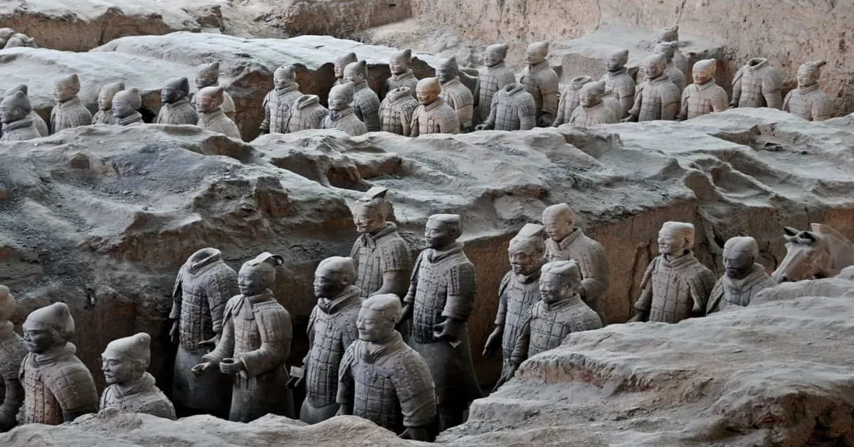 China Xian The Terracotta Warriors and Horses - ทัวร์จีน ซีอาน ชมกองทัพทหารดินเผากษัตริย์จิ๋นซีฮ่องเต้และพิพิธภัณฑ์ซีอาน (ไม่ลงร้าน)