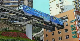 ทัวร์จีน ฉงชิ่ง รถไฟทะลุตึก เมืองสามมิติแห่งแสงนีออนและขุนเขาในหมอก 