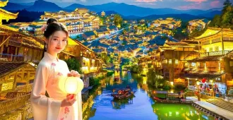 ทัวร์จีน ซุปตาร์...กุ้ยหยาง น้ำตกหวงกั๋วซู่ วูเจียงจ้าย (ไม่ลงร้าน)