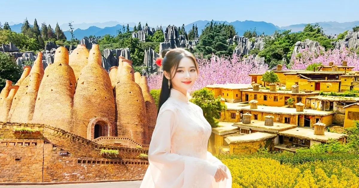 ทัวร์จีน คุนหมิง หมีเล่อ หมู่บ้านโบราณเฉิงจื่อ (ลงร้าน)