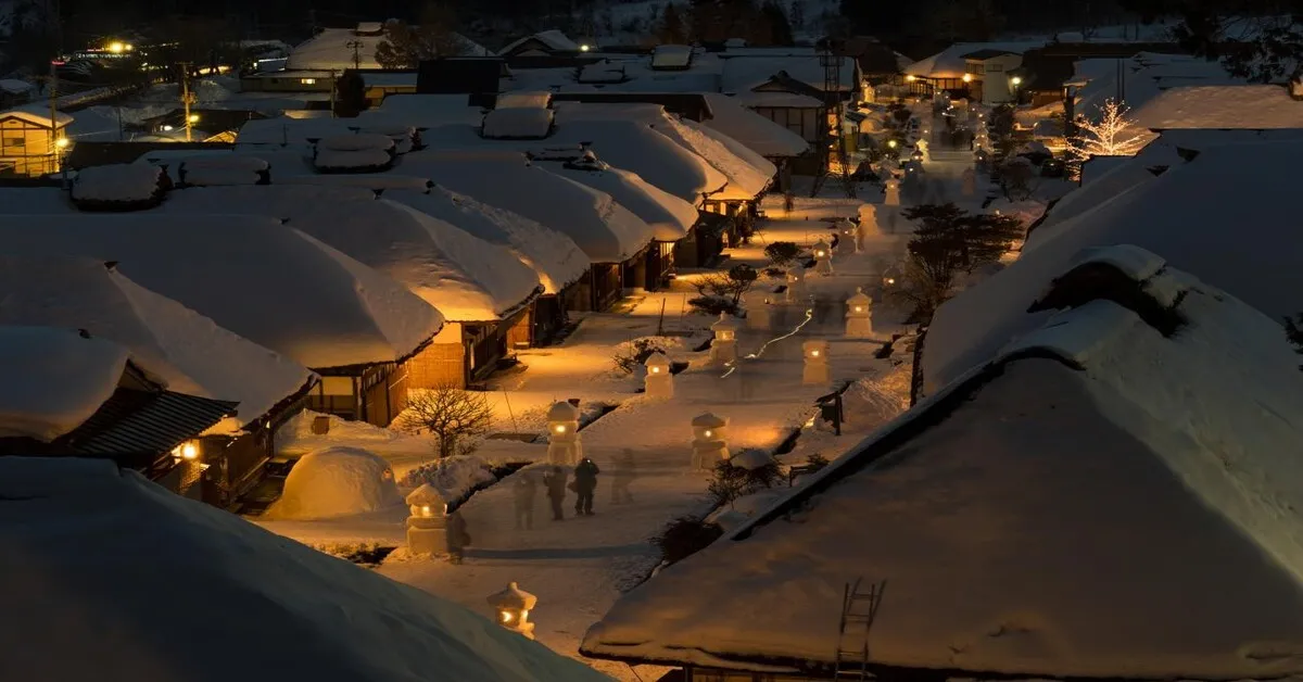 ทัวร์ญี่ปุ่น โตเกียว เซนได อะซะกุสะ ลานสกีอินะวะชิโระ หมู่บ้านโอจิจูกุ งานประดับไฟอาชิคางะ 