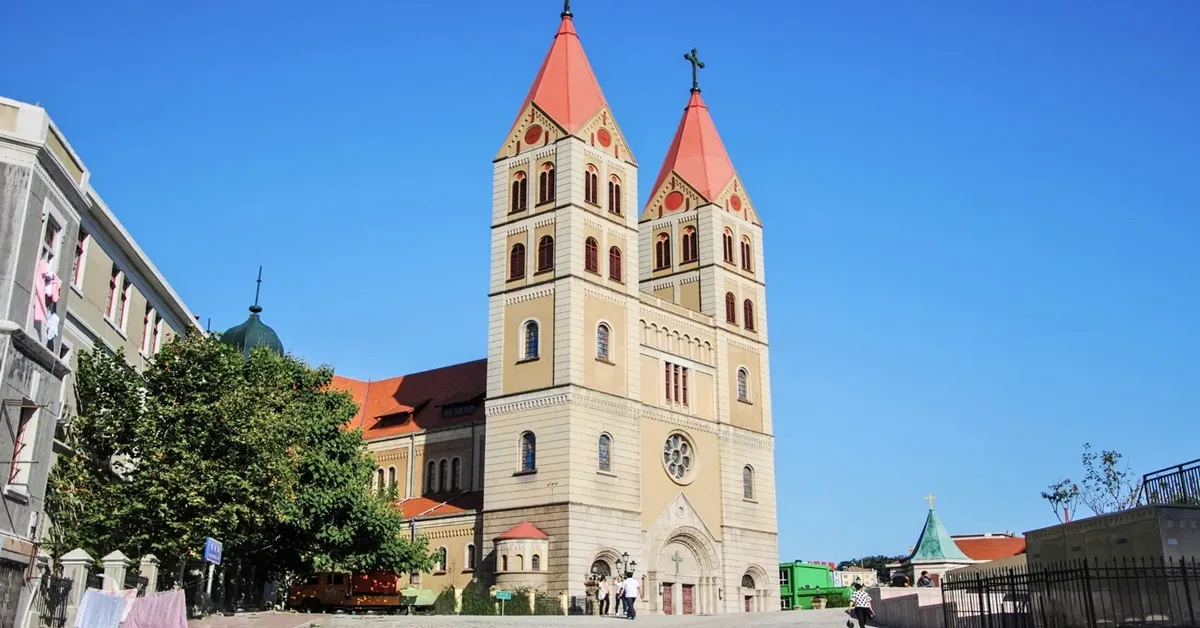 ทัวร์จีน เยียนไถ เว่ยไห่ ชิงเต่า คฤหาสน์เหวินเฉิง โบสถ์เซนต์ไมเคิล ไร่ไวน์จางยู ปราสาทอัสดง (ไม่ลงร้าน) 