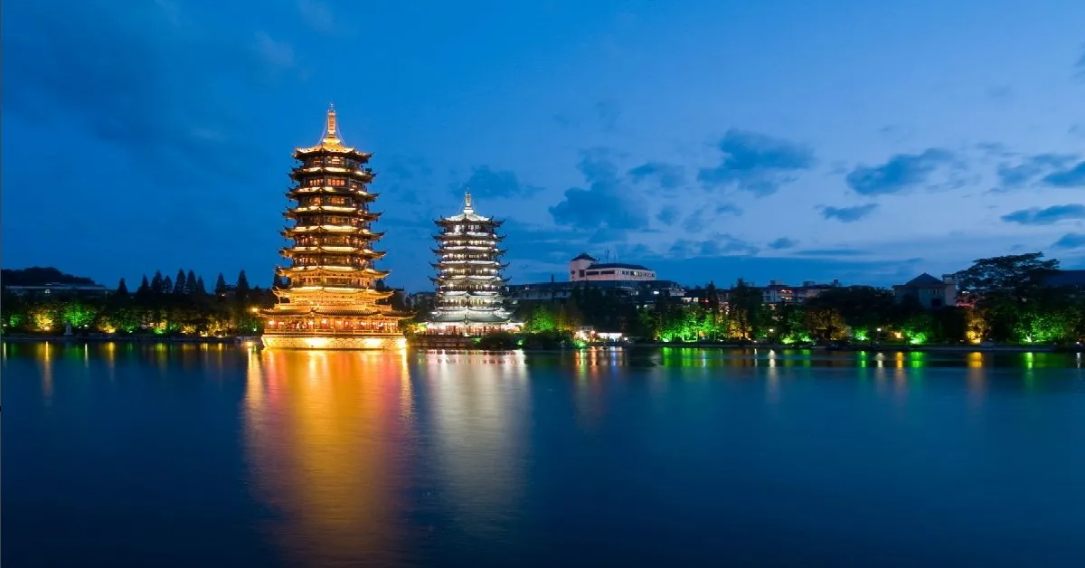 ทัวร์จีน หนานหนิง กุ้ยหลิน หยางชั่ว ล่องแพแม่น้ำหลีเจียง เขางวงช้าง เจดีย์เงินเจดีย์ทอง (ลงร้าน)