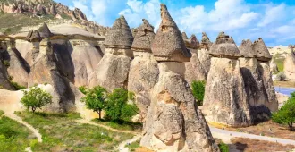 Turkiye Istanbul Pamukkale Ankara Pasabag Fairy Chimneys - ทัวร์ตุรกี อิสตันบูล ปามุคคาเล อังการ่า ปล่องไฟนางฟ้าหุบเขาพาซาแบค 