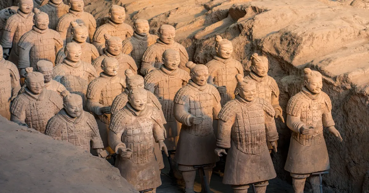 ทัวร์จีน ซีอาน กองทัพทหารดินเผาจิ๋นซีฮ่องเต้ วัดลามะ เจดีย์ห่านป่าใหญ่ กำแพงเมืองโบราณ (ไม่ลงร้าน)