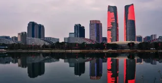 ทัวร์จีน เฉิงตู ภูเขาหว่าวู ตึกแฝดเฉิงตู หมีแพนด้าปีนตึก (ไม่ลงร้าน)