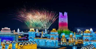 ทัวร์จีน ซุปตาร์ ฮาร์บิน เสิ่นหยาง ฉางชุน หมู่บ้านหิมะ เทศกาลโคมไฟน้ำแข็ง รถไฟความเร็วสูง (ไม่ลงร้าน + พักหมู่บ้านหิมะ 1 คืน)