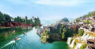 ทัวร์จีน จางเจียเจี้ย ฝูหรงเจิ้น หุบเขาอวตาร ประตูสวรรค์ เมืองโบราณเฟิ่งหวง (ไม่ลงร้าน)