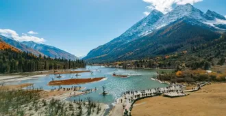 ทัวร์จีน เฉิงตู ตูเจียงเยี่ยน ภูเขาสี่ดรุณี อุทยานปี้เผิงโกว สะพานหนานเฉียว