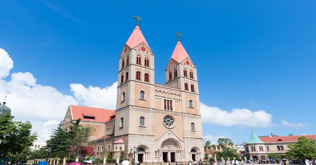 ทัวร์จีน ชิงเต่า จี่หนาน เหยียนไถ เว่ยไห่ โบสถ์เซนต์ไมเคิล เมืองโบราณซาจือโขว่ (ไม่ลงร้าน)