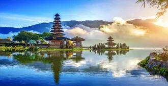 ทัวร์อินโดนีเซีย บาหลี ทะเลสาบบาตูร์ ชมพระอาทิตย์ตกที่ วิหารทานาล็อท 