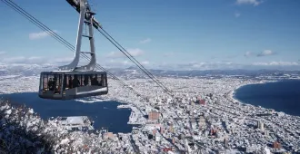 ทัวร์ญี่ปุ่น ฮอกไกโด โทยะ นั่งกระเช้าชมวิวฮาโกดาเตะ