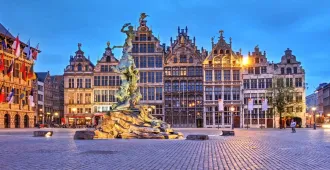 Europe Netherland Belgium Amsterdam Grote Markt of Amtwerp - ทัวร์ยุโรป เนเธอร์แลนด์ เบลเยี่ยม อัมสเตอร์ดัม ชมจัตุรัสโกรตมาร์ก ล่องเรือหลังคากระจก