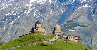 Georgia Tbilisi Kazbegi Gori Gergeti Trinity Church - ทัวร์จอร์เจีย ทบิลิซี คาสเบกิ กอรี โบสถ์เกอเกติ ทบิลิซี มอลล์ 