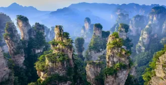 ทัวร์จีน จางเจียเจี้ย ฝูหรงเจิ้น ตึกมหัศจรรย์ 72 ชั้น ภูเขาเจ็ดดาว ลุยหิมะ