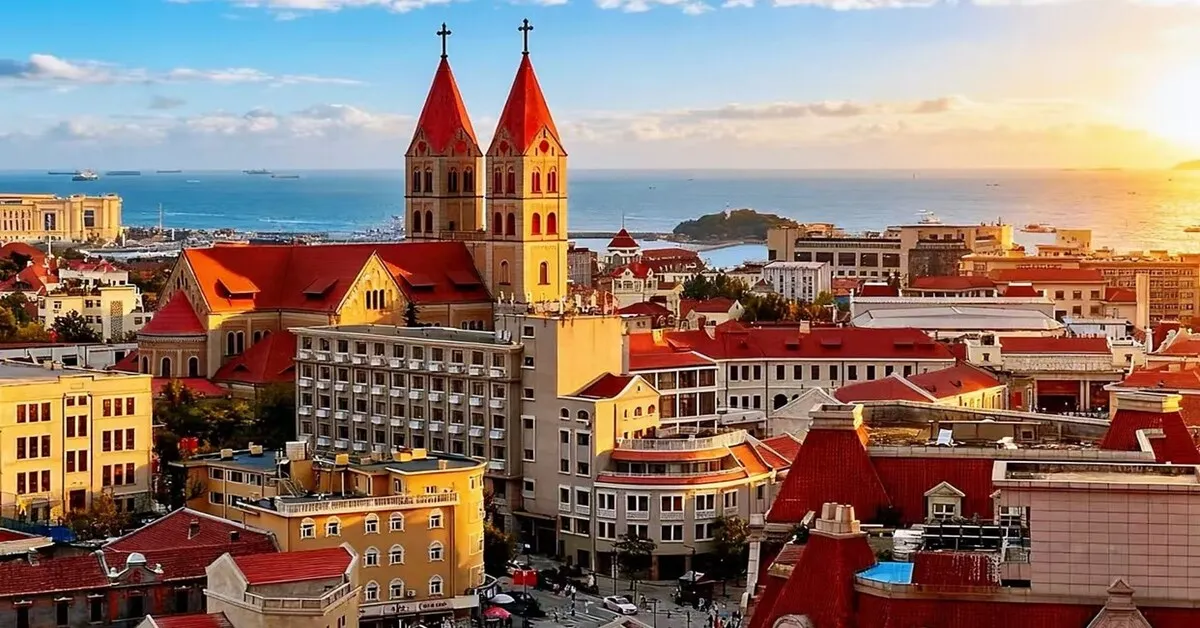 ทัวร์จีน เรียล เรียล ชิงเต่า เมืองเก่าเยอรมัน มหาวิหารเซนต์ไมเคิล นั่งกระเช้าภูเขาไท่ผิง (ไม่ลงร้าน)