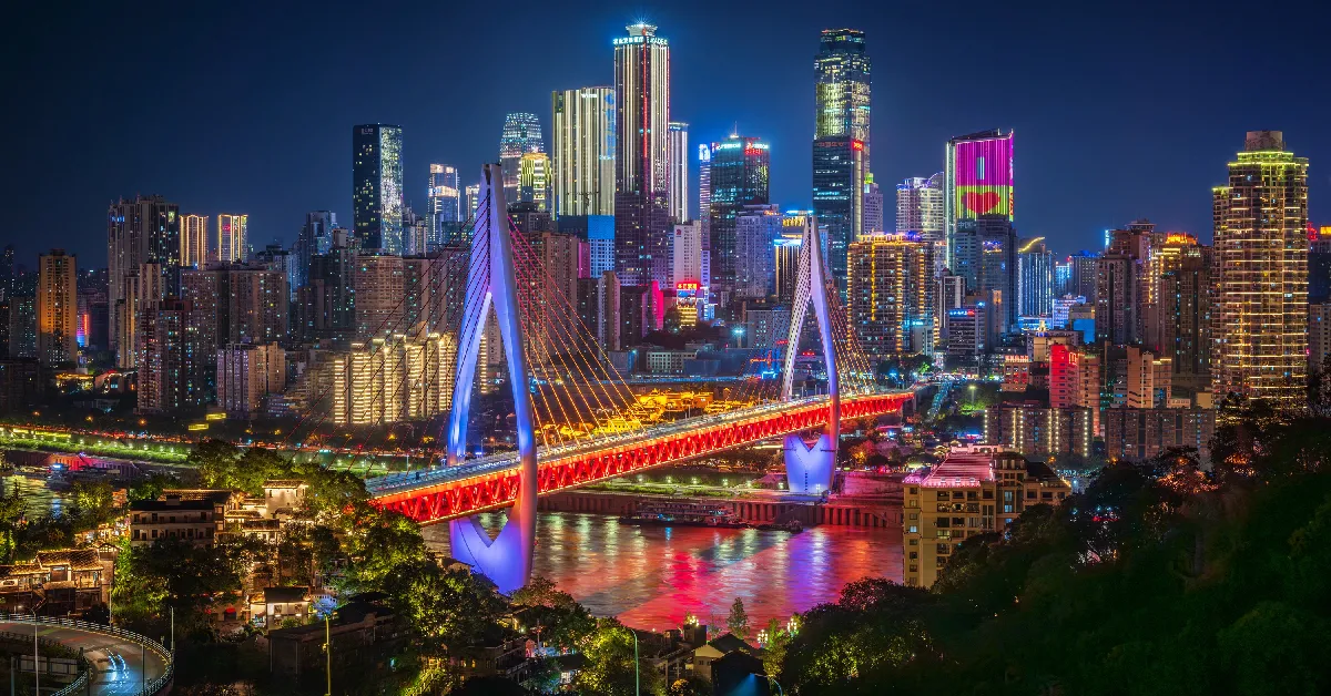 ทัวร์จีน ฉงชิ่ง หงหย่าต้ง รถไฟทะลุตึก (ไม่ลงร้าน)