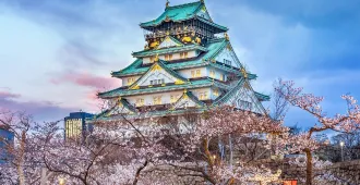 ทัวร์ญี่ปุ่น โอซาก้า เกียวโต คามิโคจิ อุจิ ปราสาทโอซาก้า