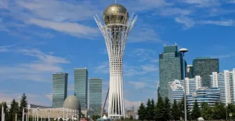 Kazakhstan Astana Almaty Bayterek Tower - ทัวร์คาซัคสถาน อัสตานา อัลมาตี้ หอคอยแบย์เตียเร็ก
