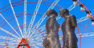 ทัวร์จอร์เจีย ทบิลิซี คาซเบกี้ ประติมากรรมความรัก Ali & Nino โบสถ์เกอร์เกตี้