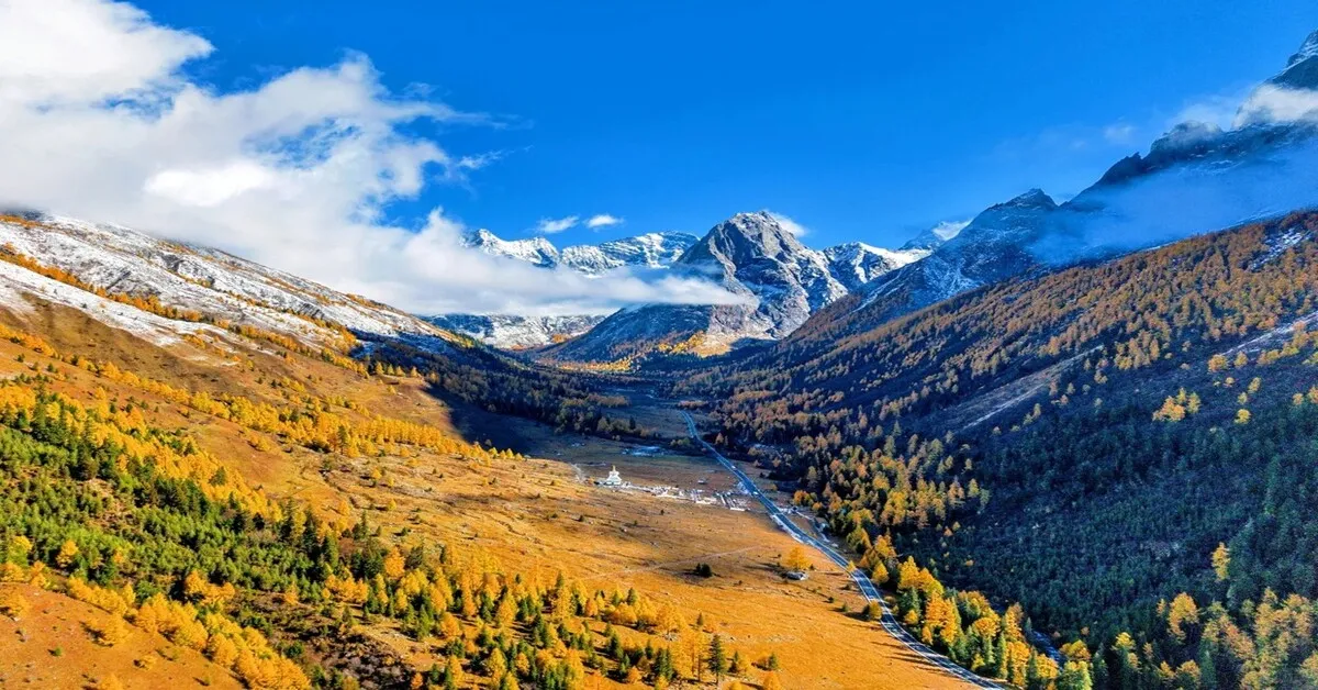 ทัวร์จีน เฉิงตู ตูเจียงเอี้ยน อุทยานหุบเขาสี่ดรุณี รูปแพนด้าถ่ายเซลฟี่ ใบไม้เปลี่ยนสี (ลงร้าน)