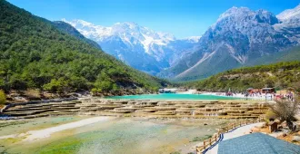 ทัวร์จีน คุนหมิง ทะเลสาบไป๋สุ่ยเห๋อ สะพานมังกรดำ ช่องแคบเสือกระโจน