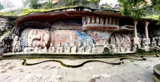 ทัวร์จีน ฉงชิ่ง หงหย้าต้ง อุทยานหลุมฟ้าสะพานสวรรค์ ชมมรดกโลกพระแกะสลักหินต้าจู๋