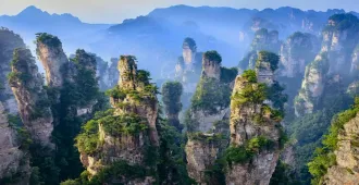 ทัวร์จีน จางเจียเจี้ย เขาอวตาร เขาประตูสวรรค์ เมืองโบราณฝูหรง บินตรงฉางซา