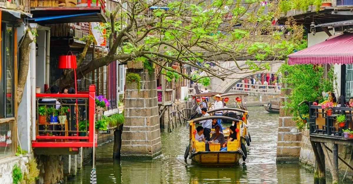 ทัวร์จีน เซี่ยงไฮ้ เมืองโบราณจูเจียเจี่ยว หาดไว่ทาน Tian An 1000 Trees