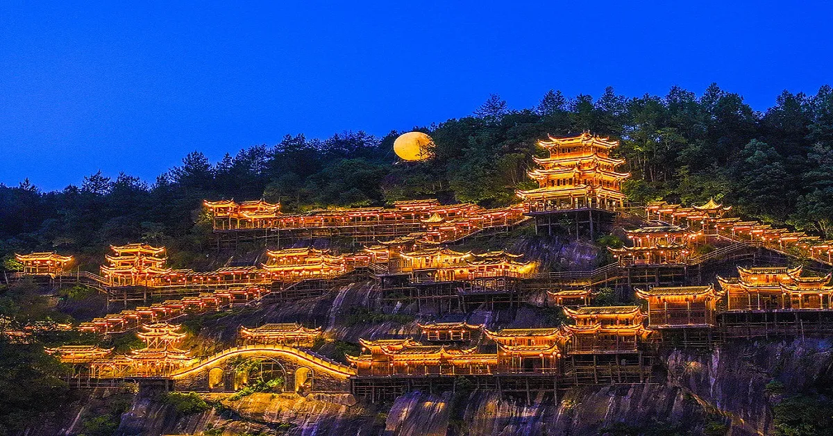 ทัวร์จีน หังโจว หุบเขาเทวดาวั่งเซียนกู่ หมู่บ้านหวงหลิง