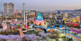 ทัวร์เกาหลี โซล ซูวอน  สวนสนุก Lotte World พร้อมเช็คอินอควาเรียมมีเดียอาร์ต